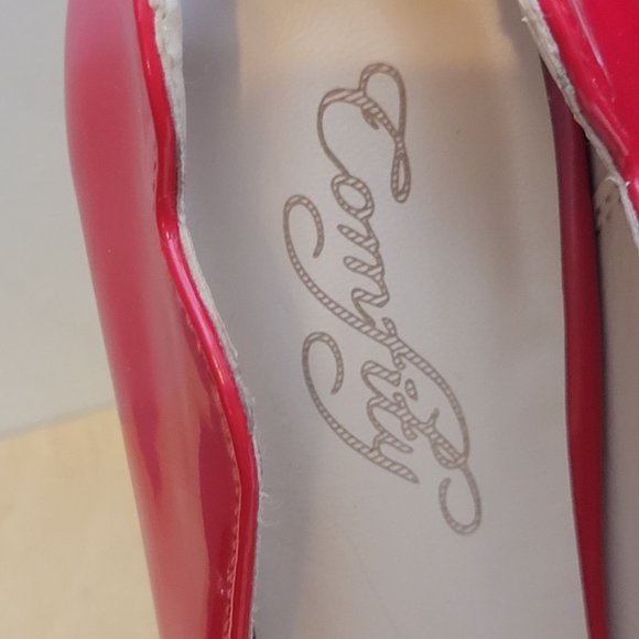 Red Comfity Stiletto Spike Heels 4.75 Inches Tall Women 6.5-7 No Size Printed - Picture 6 of 10